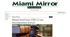 Desktop Screenshot of miamimirror.com